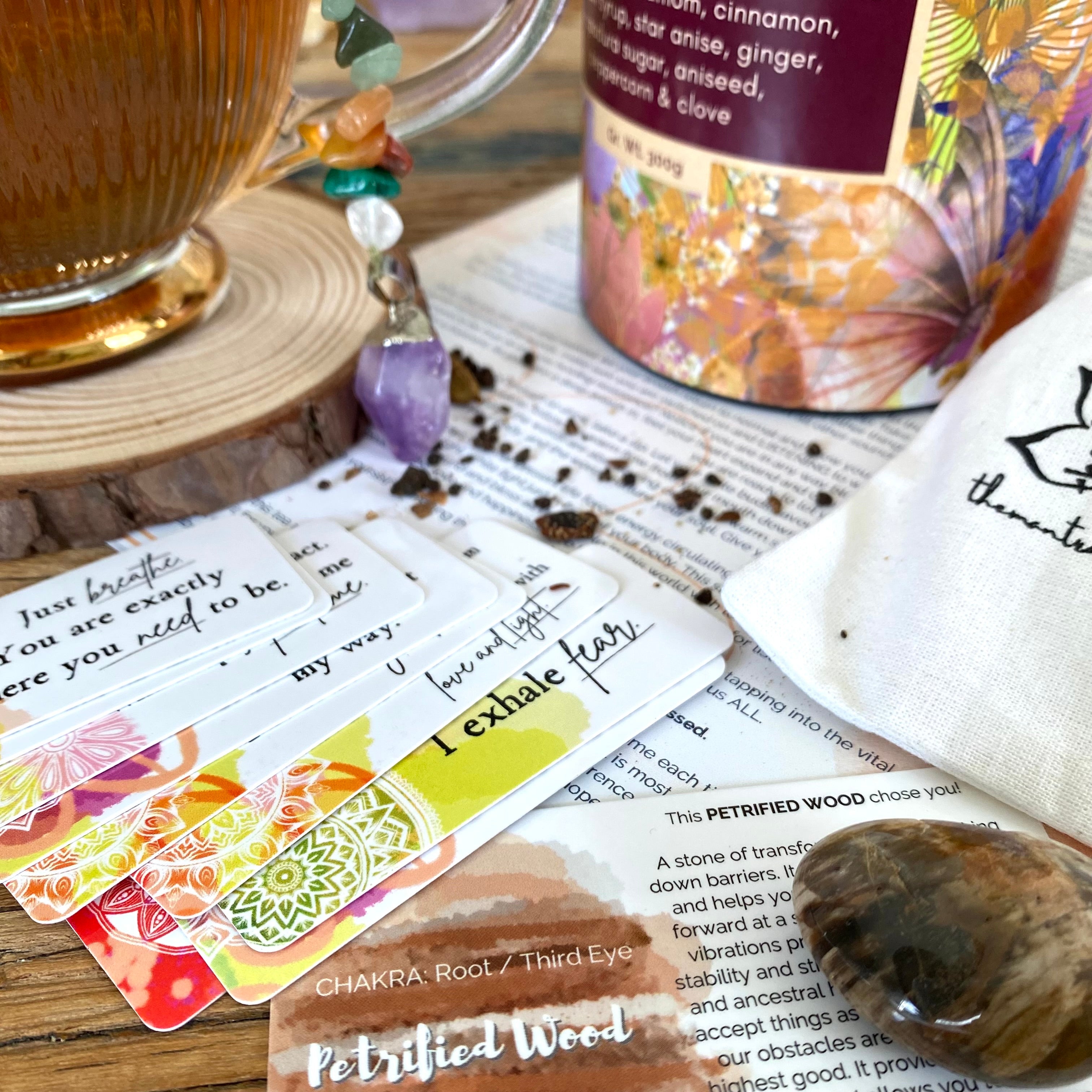 MAPRANA 2 | "Sticky" Chai Tea Ritual Canister - Breathe. Flow. Radiate.