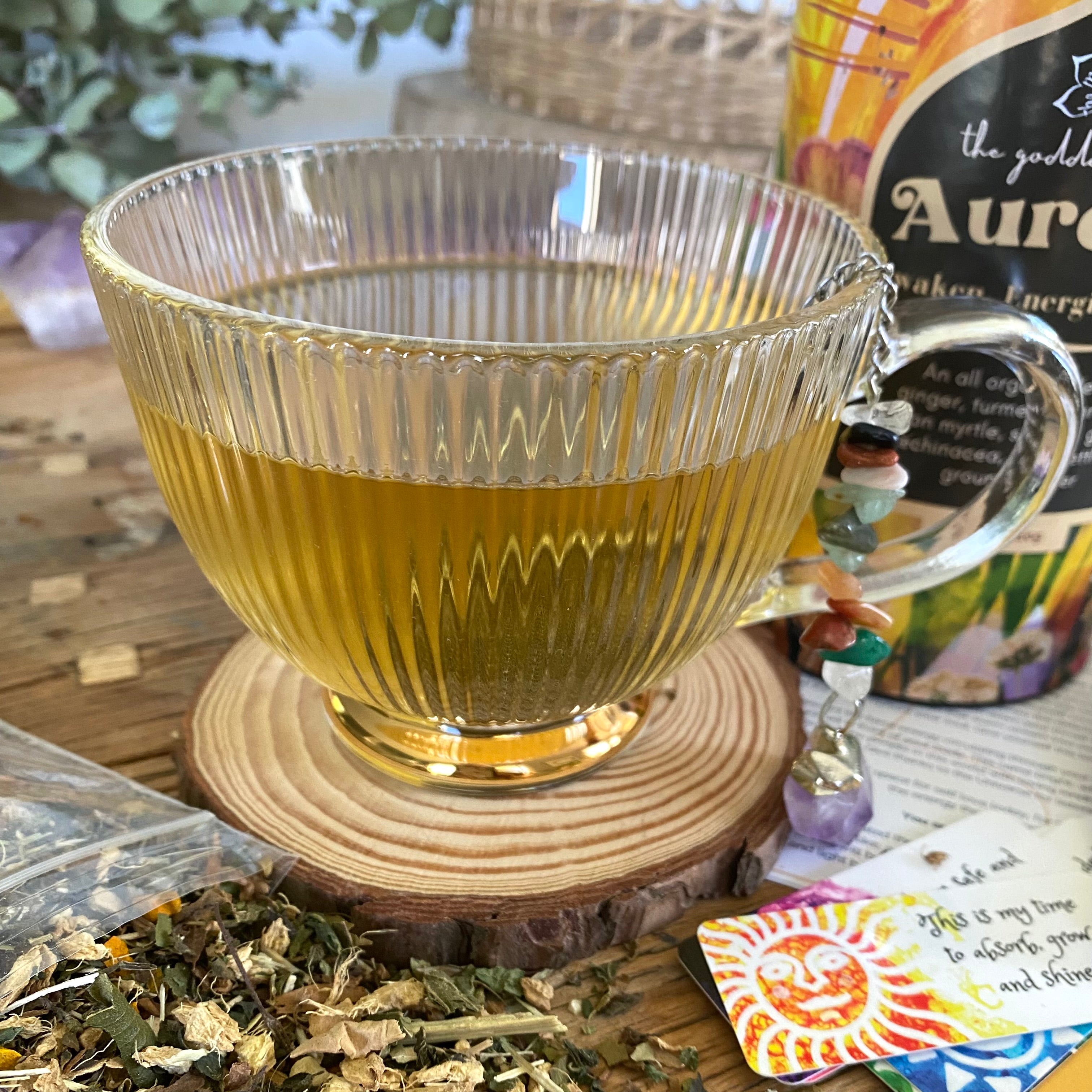 AURORA | Morning Gratitude Tea Ritual Canister - Awaken. Energise. Protect.