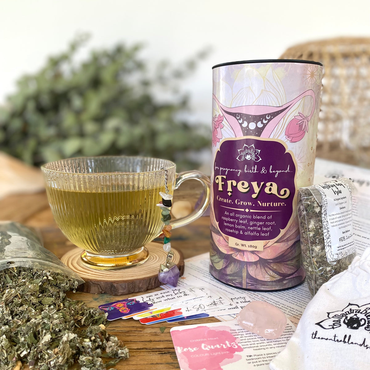 FREYA | Pregnancy, Birth & Beyond Tea Ritual Canister - Create. Grow. Nurture.
