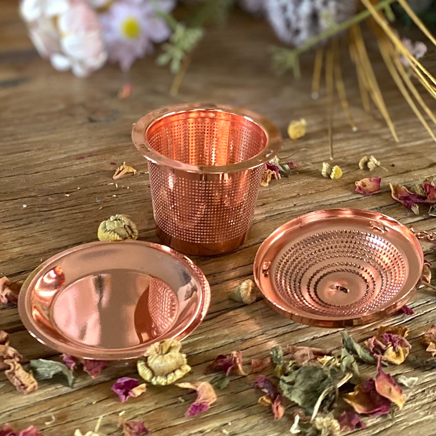 Rose Gold Tea Infuser Basket