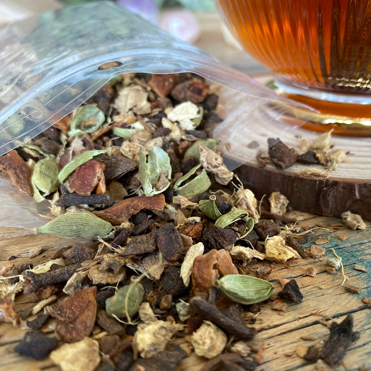 MAPRANA | Herbal Chai Tea Ritual Canister - Breathe. Flow. Radiate.