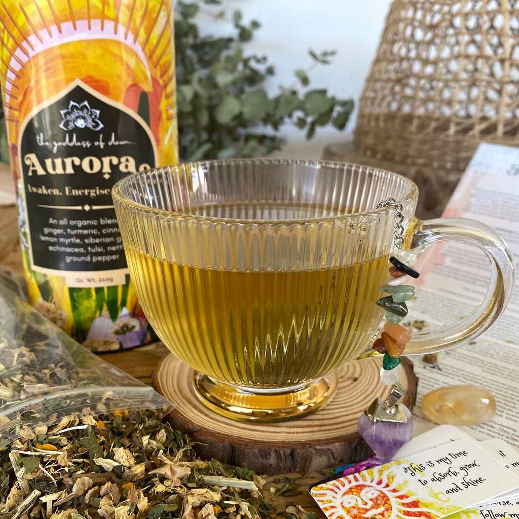 AURORA | Morning Gratitude Tea Ritual Canister - Awaken. Energise. Protect.