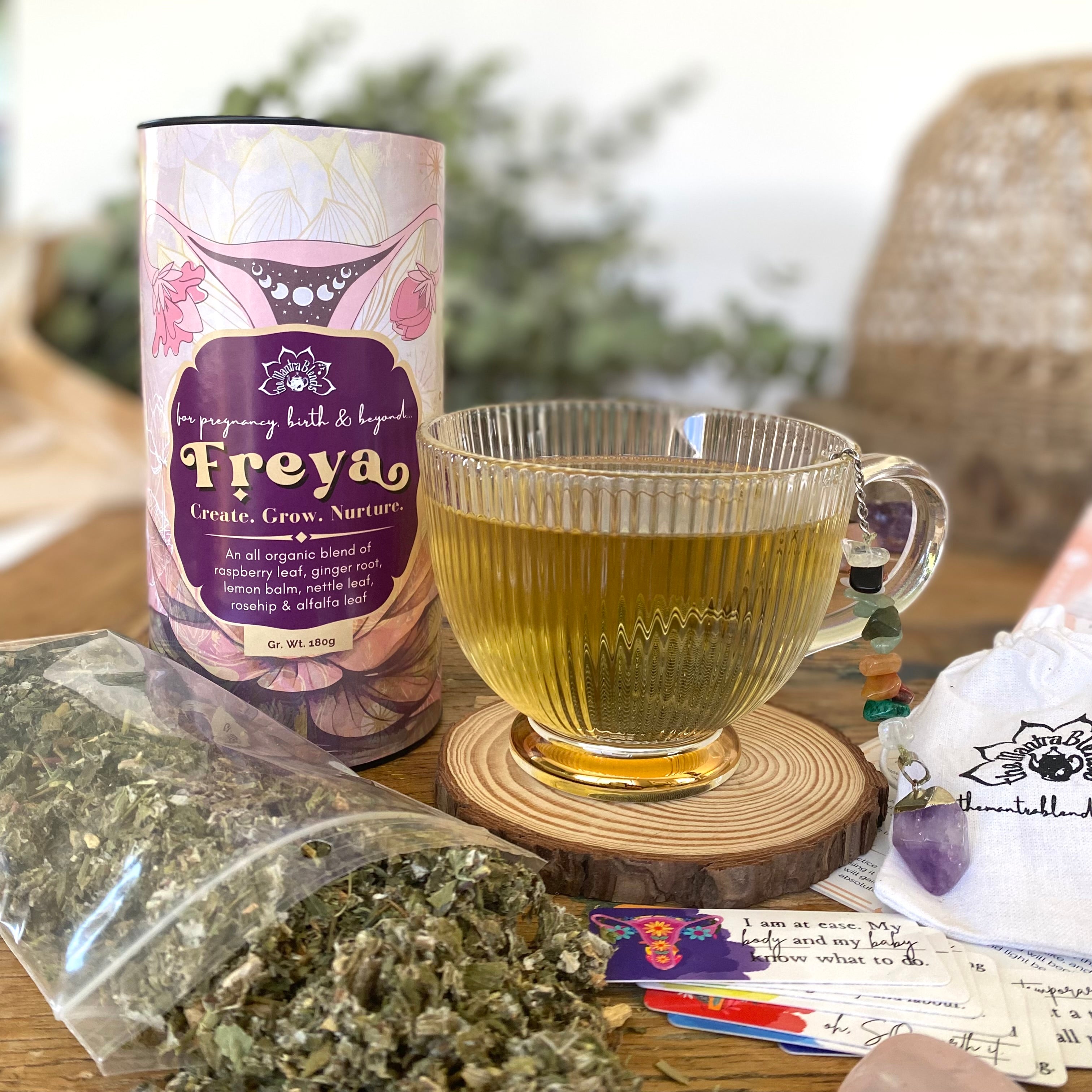 FREYA | Pregnancy, Birth & Beyond Tea Ritual Canister - Create. Grow. Nurture.