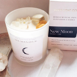 Reiki & Crystal Infused Candle (400g soy wax)