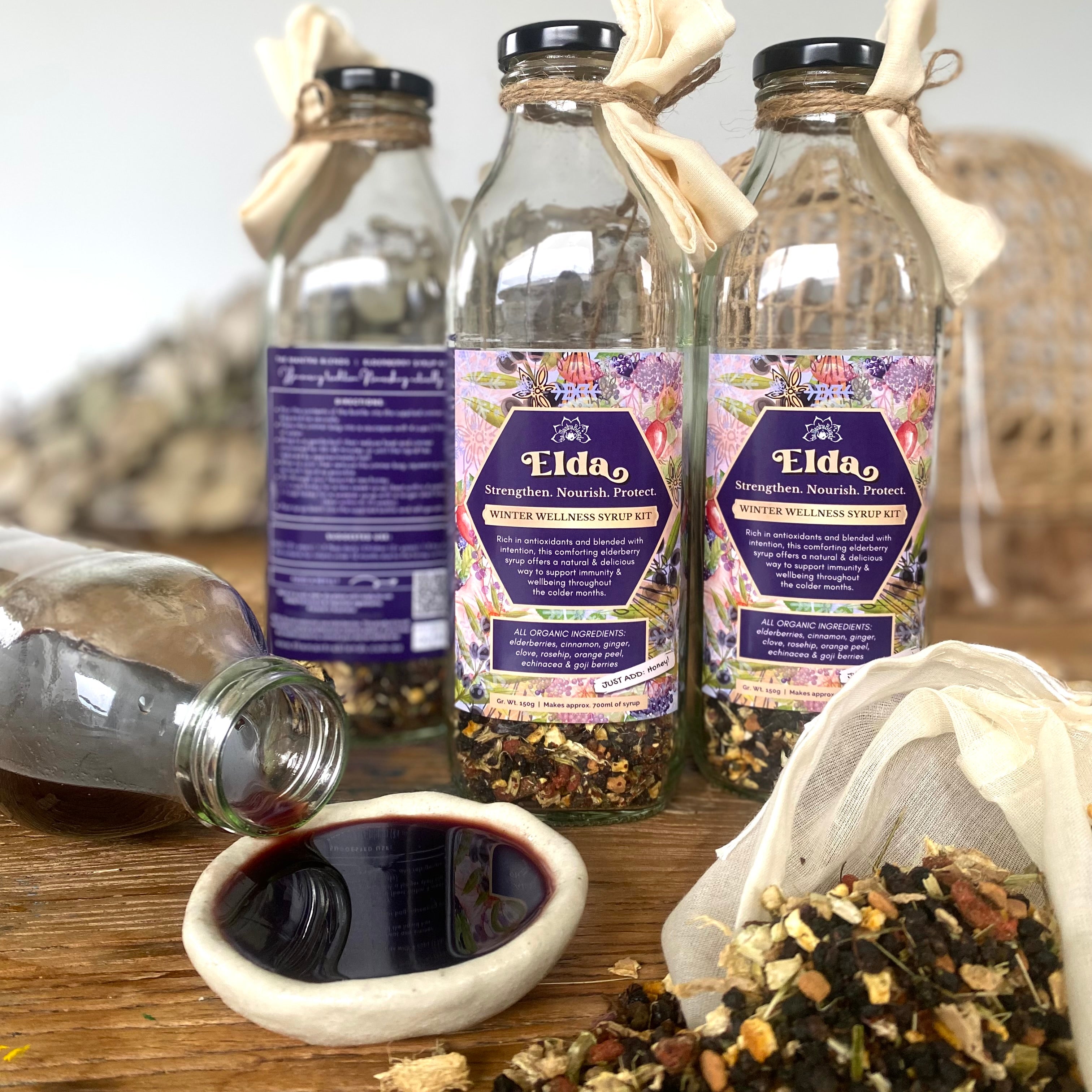 ELDA | Elderberry Syrup Kit - Strengthen. Nourish. Protect.