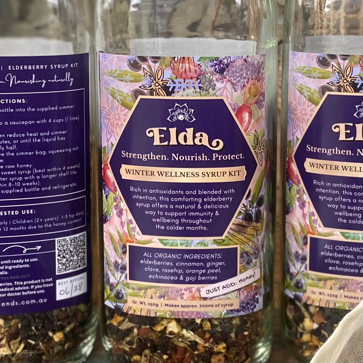 ELDA | Elderberry Syrup Kit - Strengthen. Nourish. Protect.