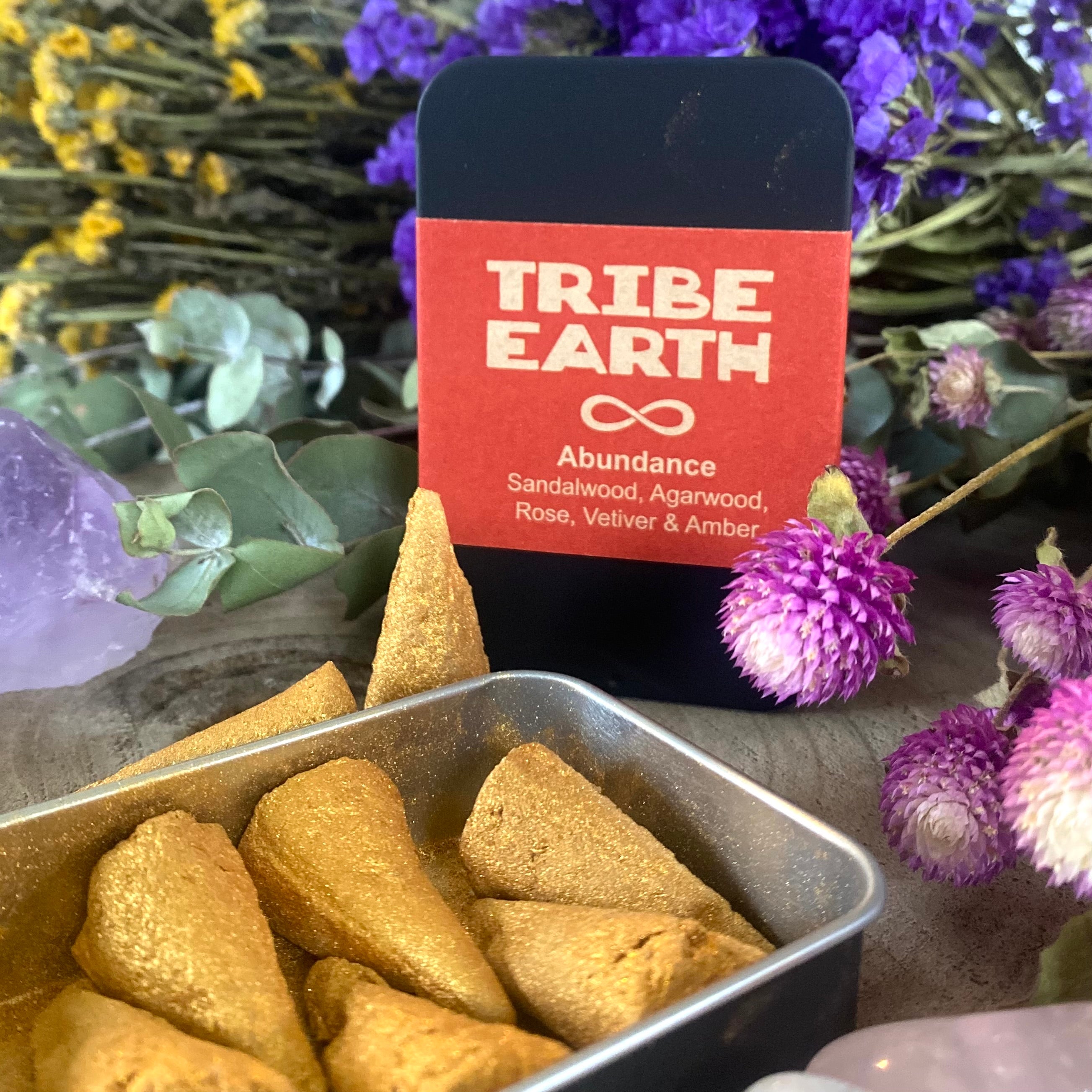 "Tribe Earth" Incense In Slide Tins (CONES)