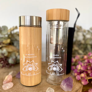 Tea Infuser Bottles - Glass or Bamboo