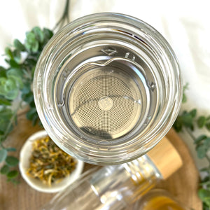 Tea Infuser Bottles - Glass or Bamboo