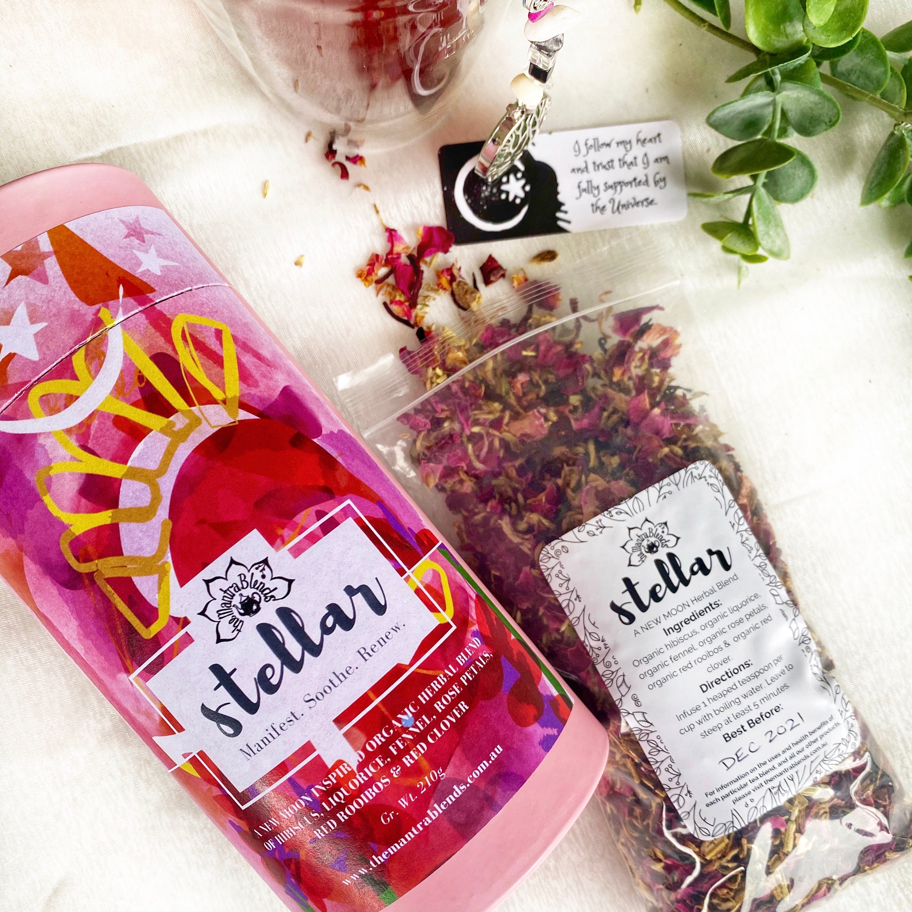 STELLAR (New Moon) Herbal Tea Pack - Manifest. Soothe. Renew.