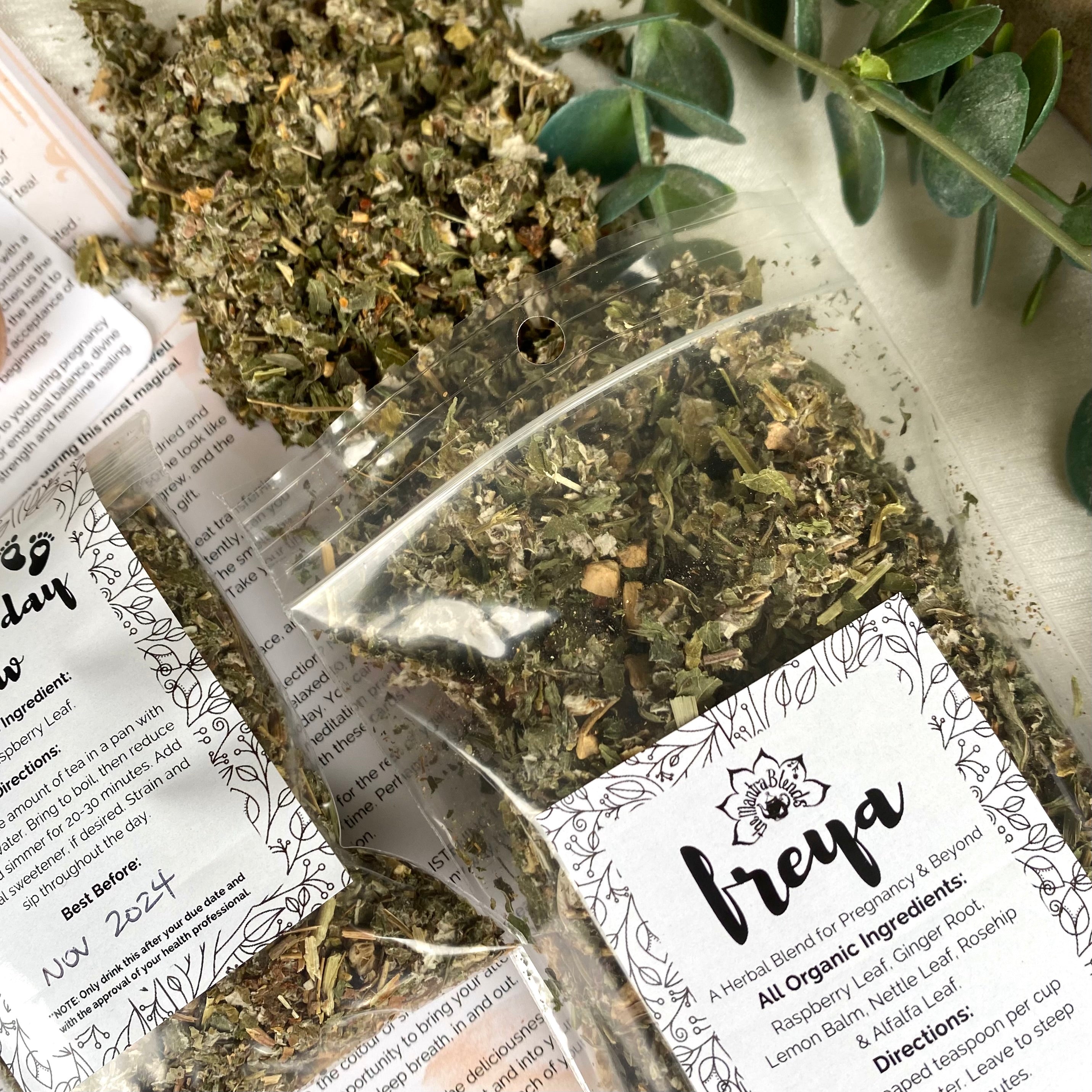 FREYA Herbal Tea Pack - Create. Grow. Nurture. (For Pregnancy, Birth & Beyond)